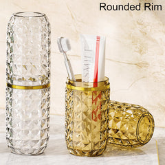 Compact and lightweight travel toothbrush case