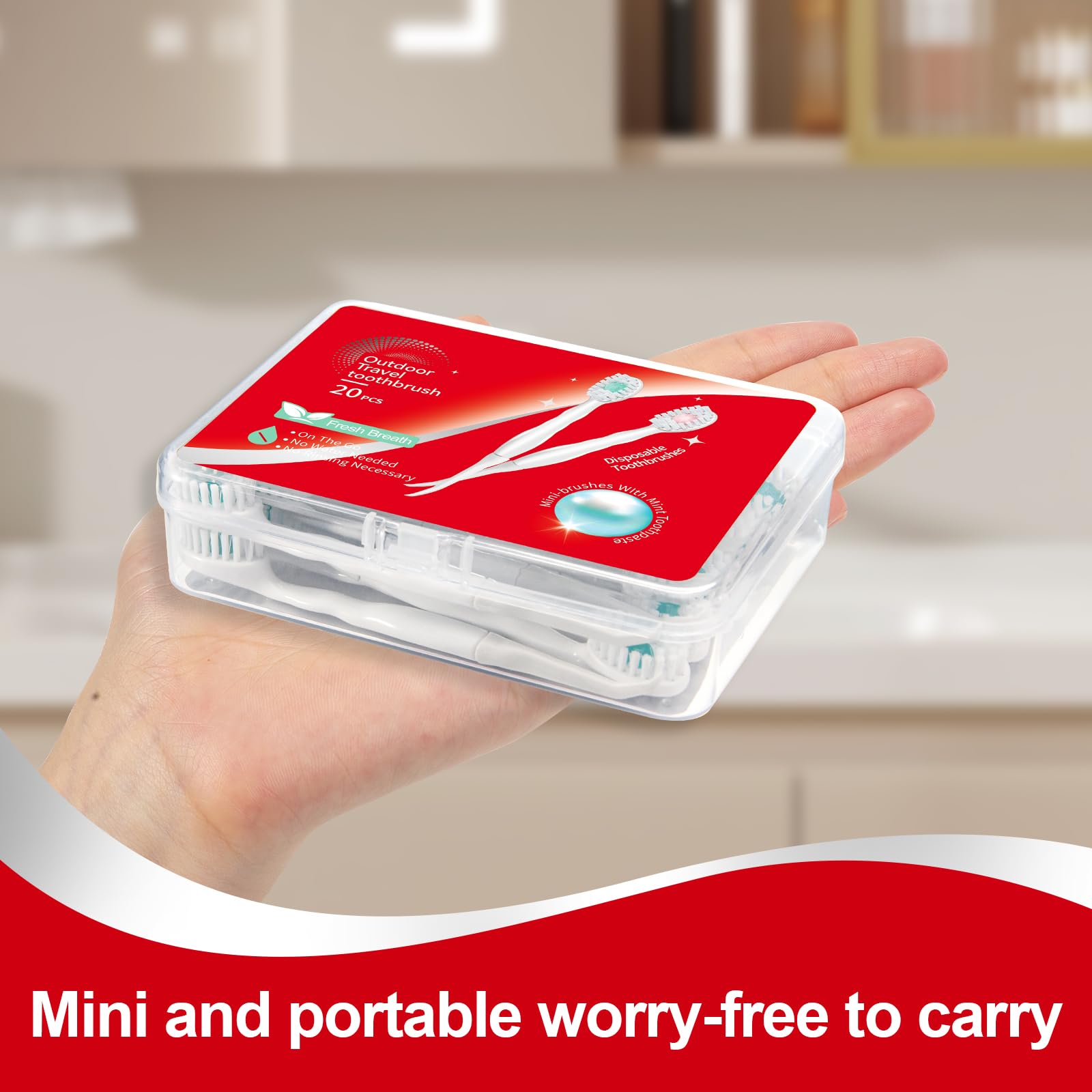 Compact travel toothbrushes ideal for bags