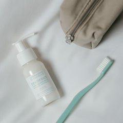Pump glass bottle packaging for organic toothpaste