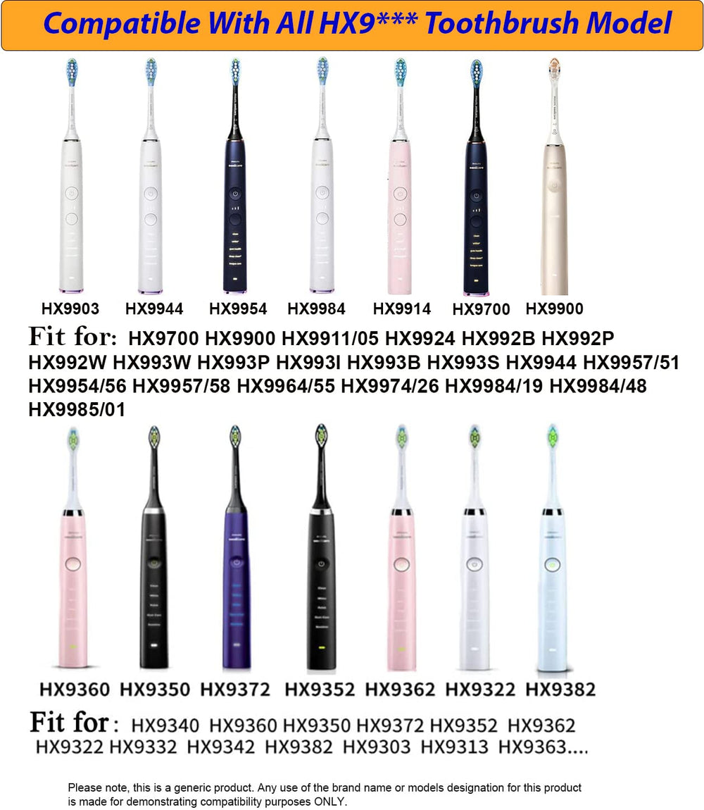 List of compatible HX9700 HX9900 DiamondClean models