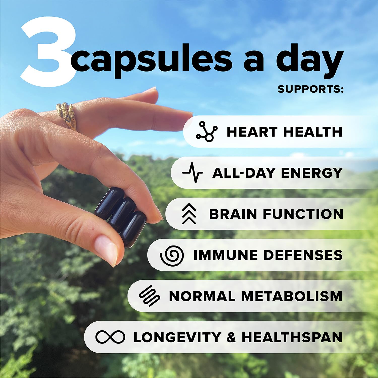 Capsules close-up of the vegan multivitamin