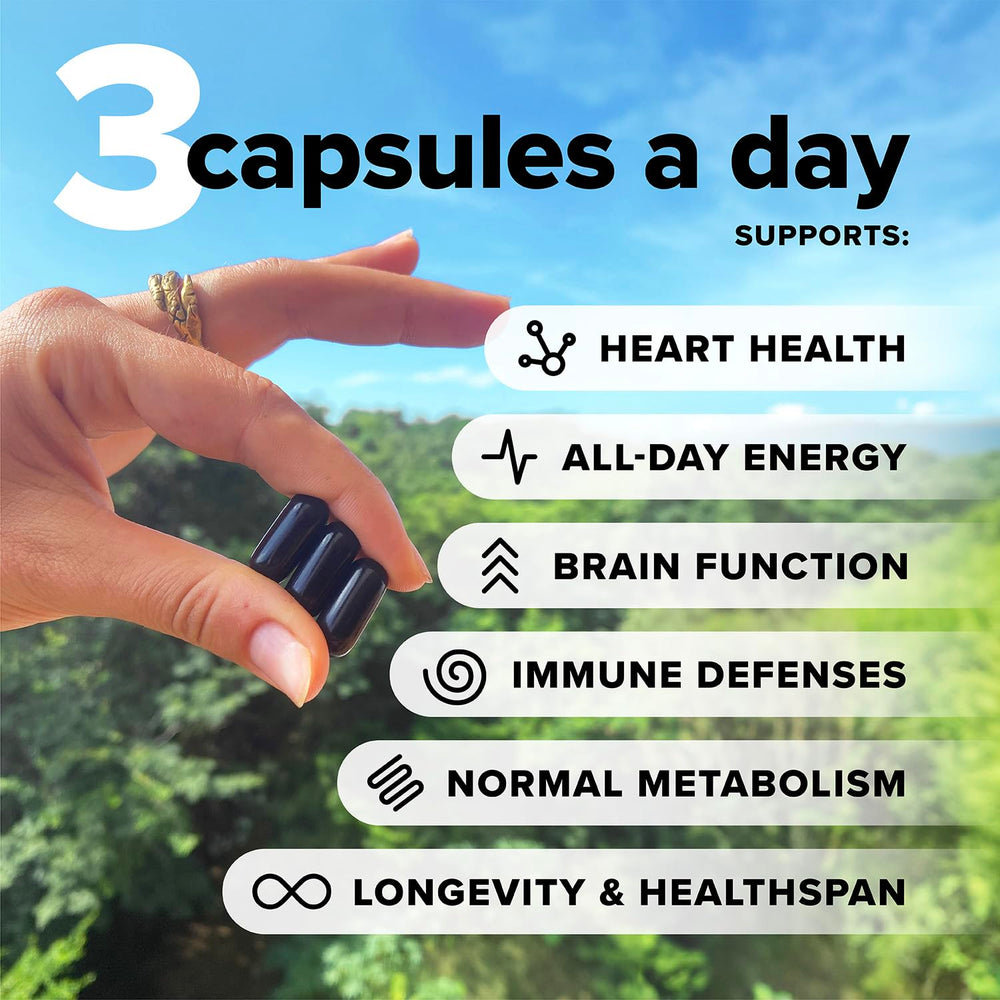 Ingredient highlights including B12, Omega-3 DHA & EPA, D3 & K2