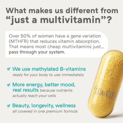 Front view of the Complete Daily Women Multivitamin bottle