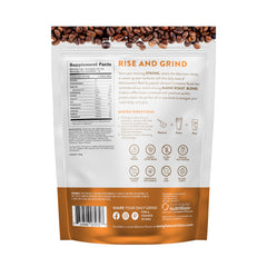 Complete Roast Caramel Frappe Protein Coffee packaging and premium whey protein
