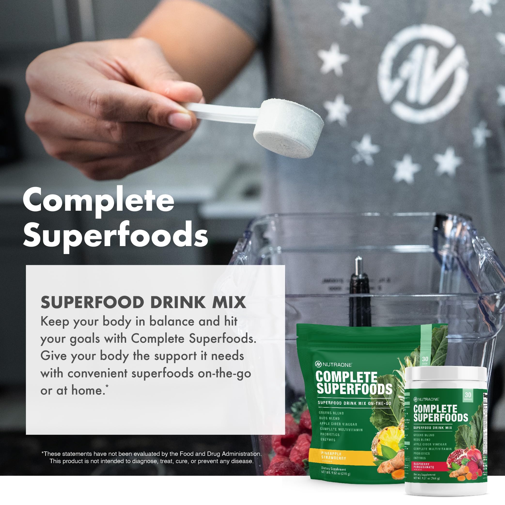 Pineapple Strawberry serving pack of Complete Superfoods