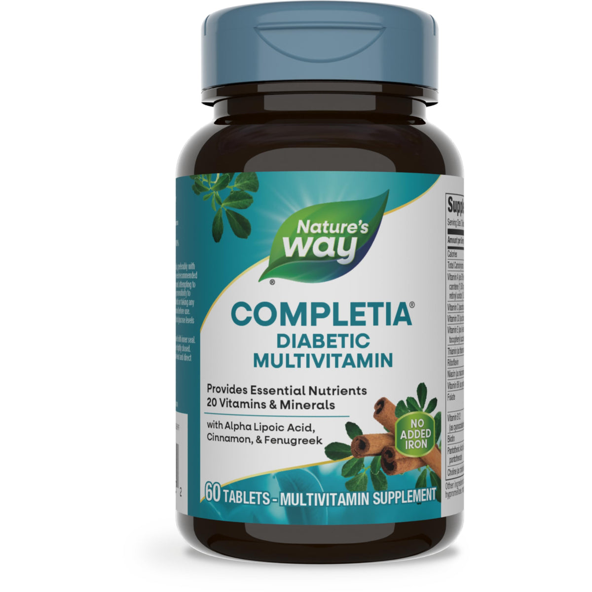 Nature's Way Completia Diabetic Multivitamin bottle front view