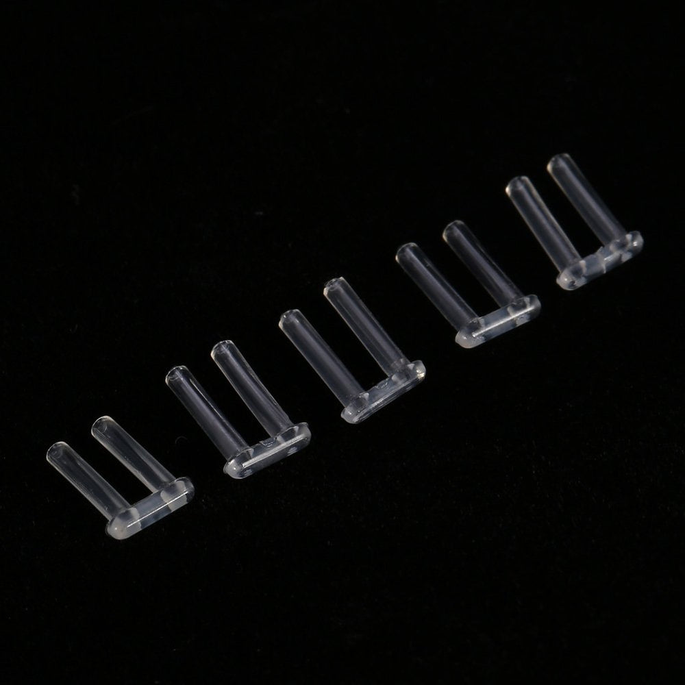 Plastic compression sleeve for rimless eyeglasses - size 1.6x0.8x7.0mm