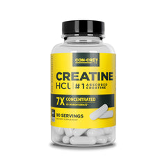 CON-CRET Creatine HCl capsules bottle with label