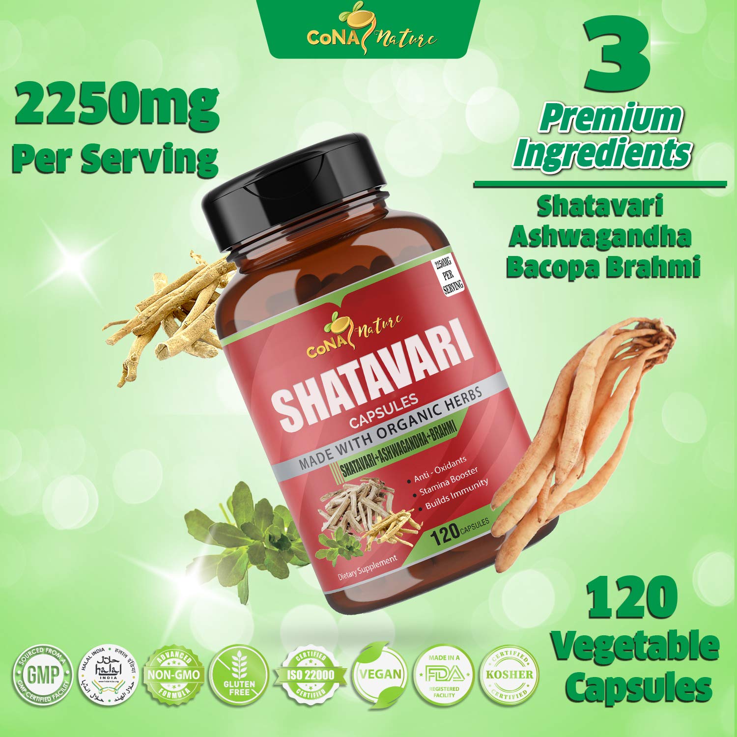 Usage guide for Cona Nature Shatavari capsules