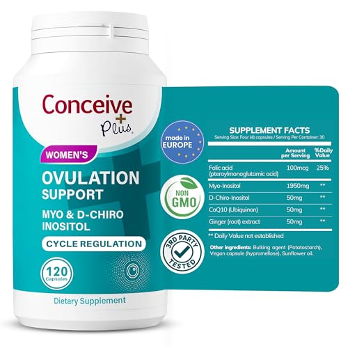 CONCEIVE PLUS Ovulation Support bottle and capsules