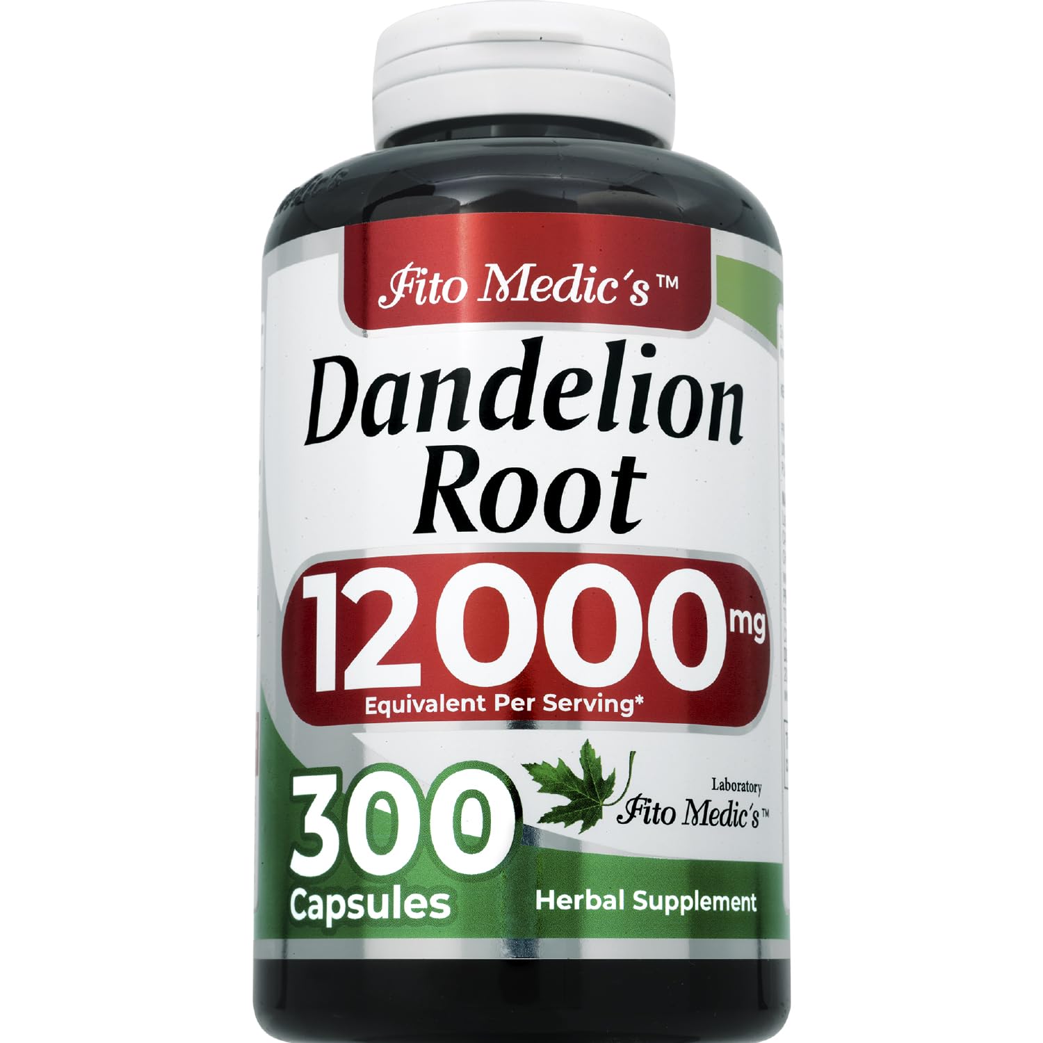600 mg of 20:1 dandelion extract per serving