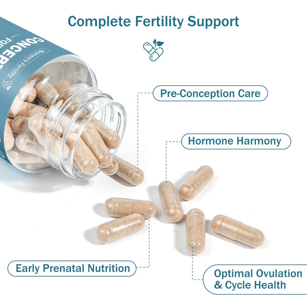 Ingredient highlights including Myo-Inositol, Folate and Folic Acid, Vitex