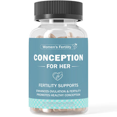 Bottle of Conception Fertility Supplement for Women with 60 vegetarian capsules