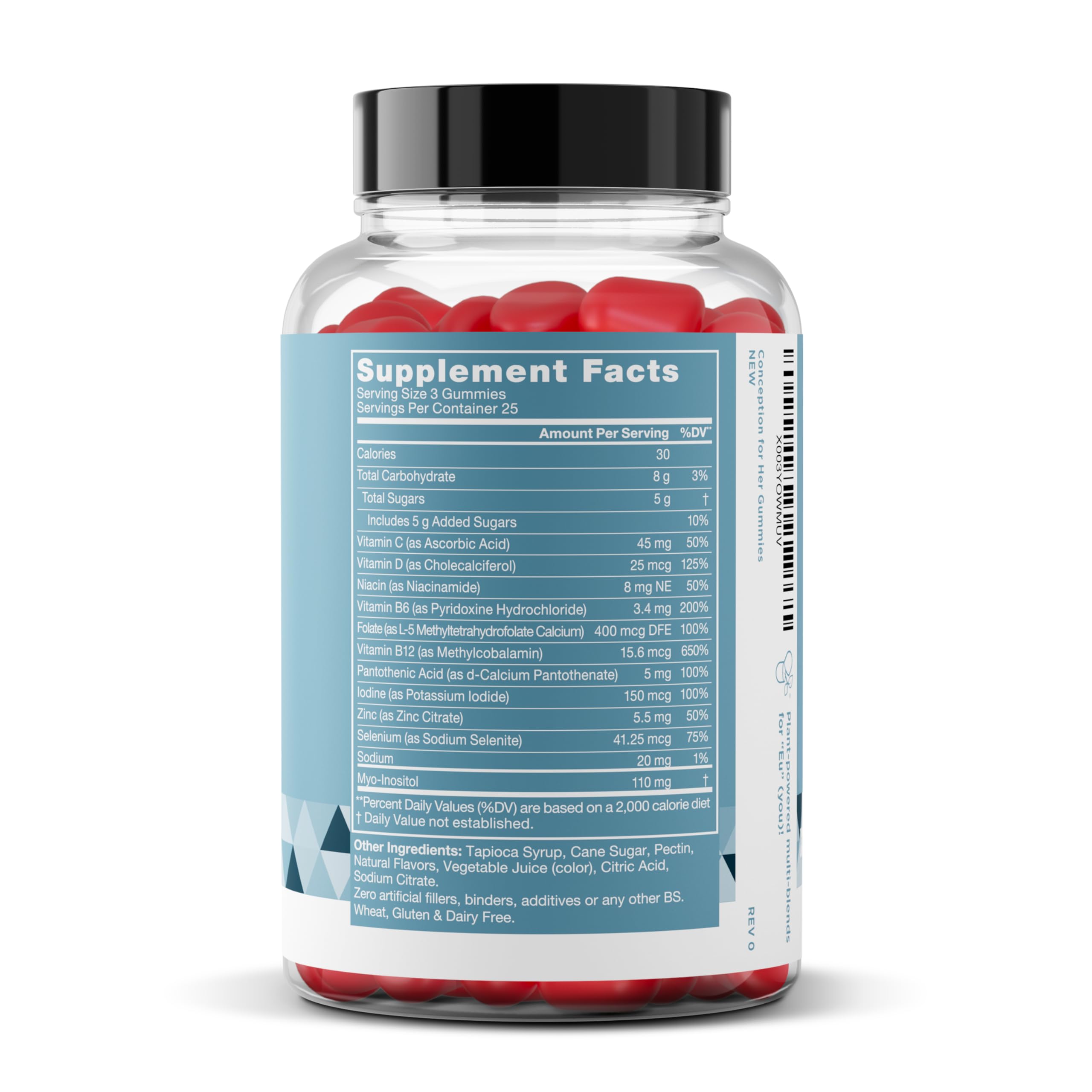 Person taking a strawberry gummy for daily support