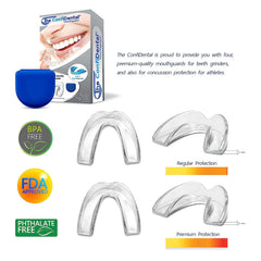 Close-up of soft BPA-free thermoplastic material of ConfiDental night guards