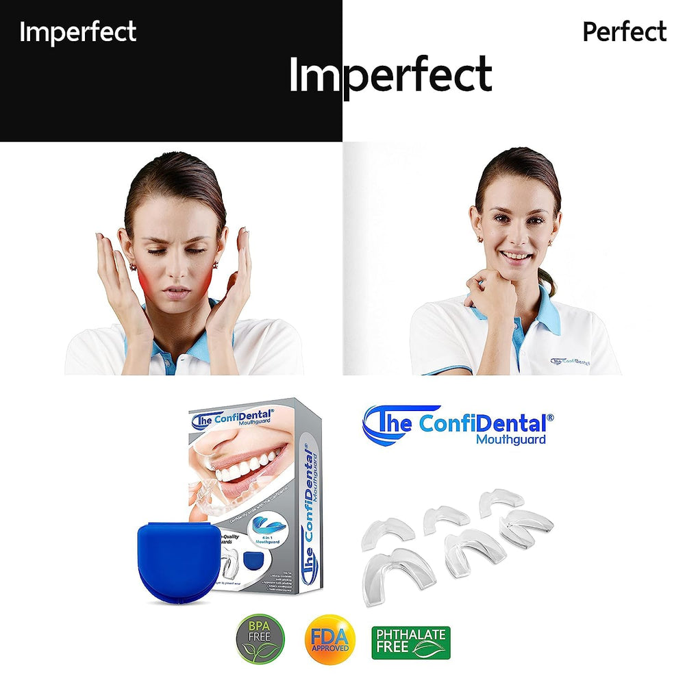 ConfiDental night guards protecting upper and lower teeth