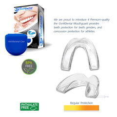 ConfiDental 3mm moldable mouth guard – guard 3 angle view