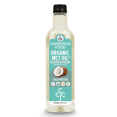 Conscious Food Organic MCT Oil bottle, 33.81 oz