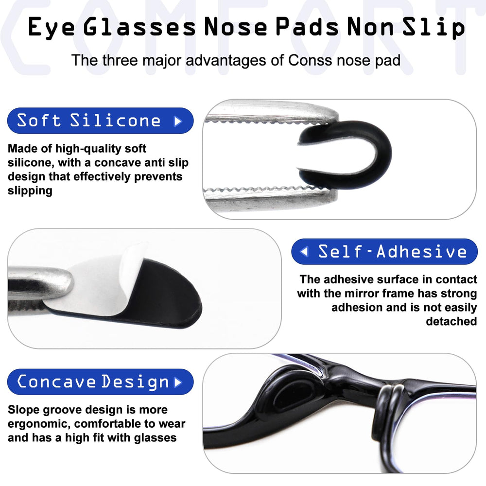 Adhesive 3M backing on eyeglass nose pads