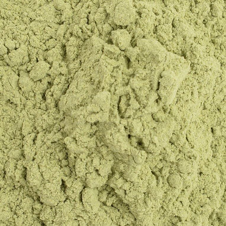 Glass of water with dissolved celery powder showing hydration