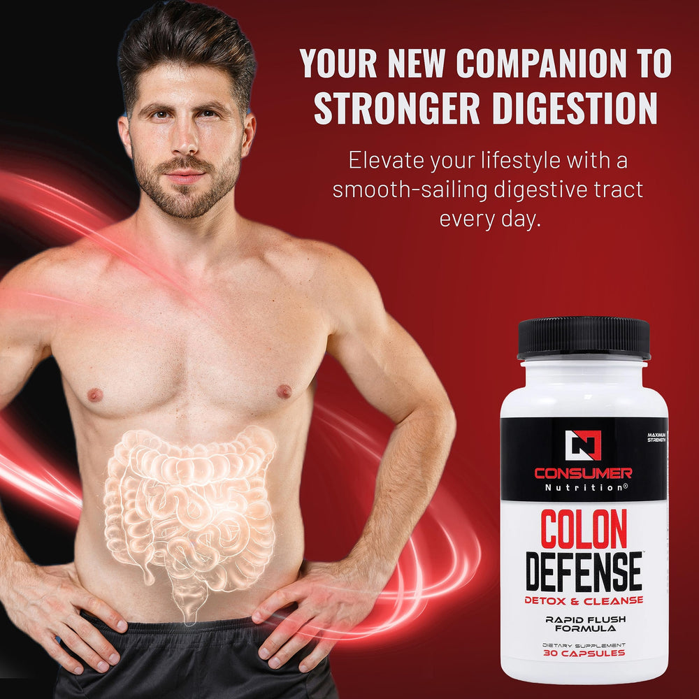 Consumer Nutrition Colon Cleanse bottle side shot highlights capsules for daily use.