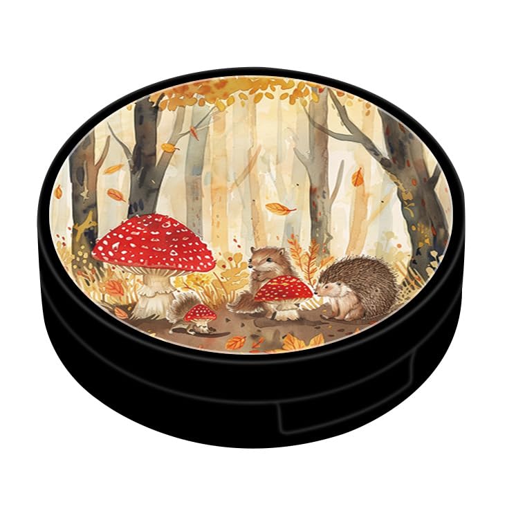 Personalized contact case travel kit with mirror and accessories