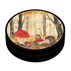 Personalized contact case travel kit with mirror and accessories
