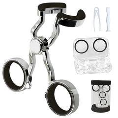 Compact contact lens applicator tool with dual-ended design