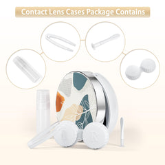 5-in-1 contact lens case components including mirror and tweezers