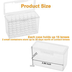 Small 30 lens organizer for daily lenses