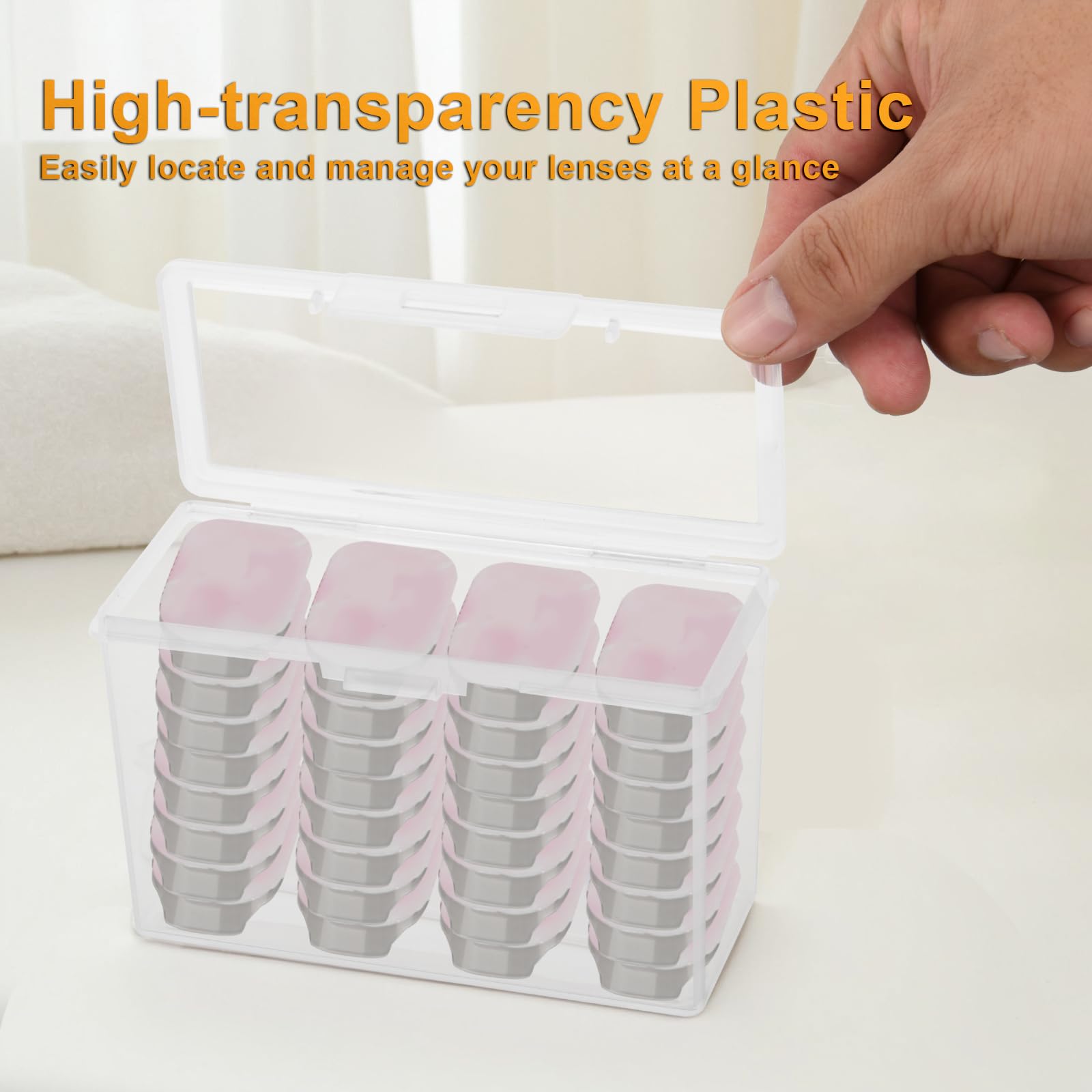 Lightweight portable travel case for contact lenses