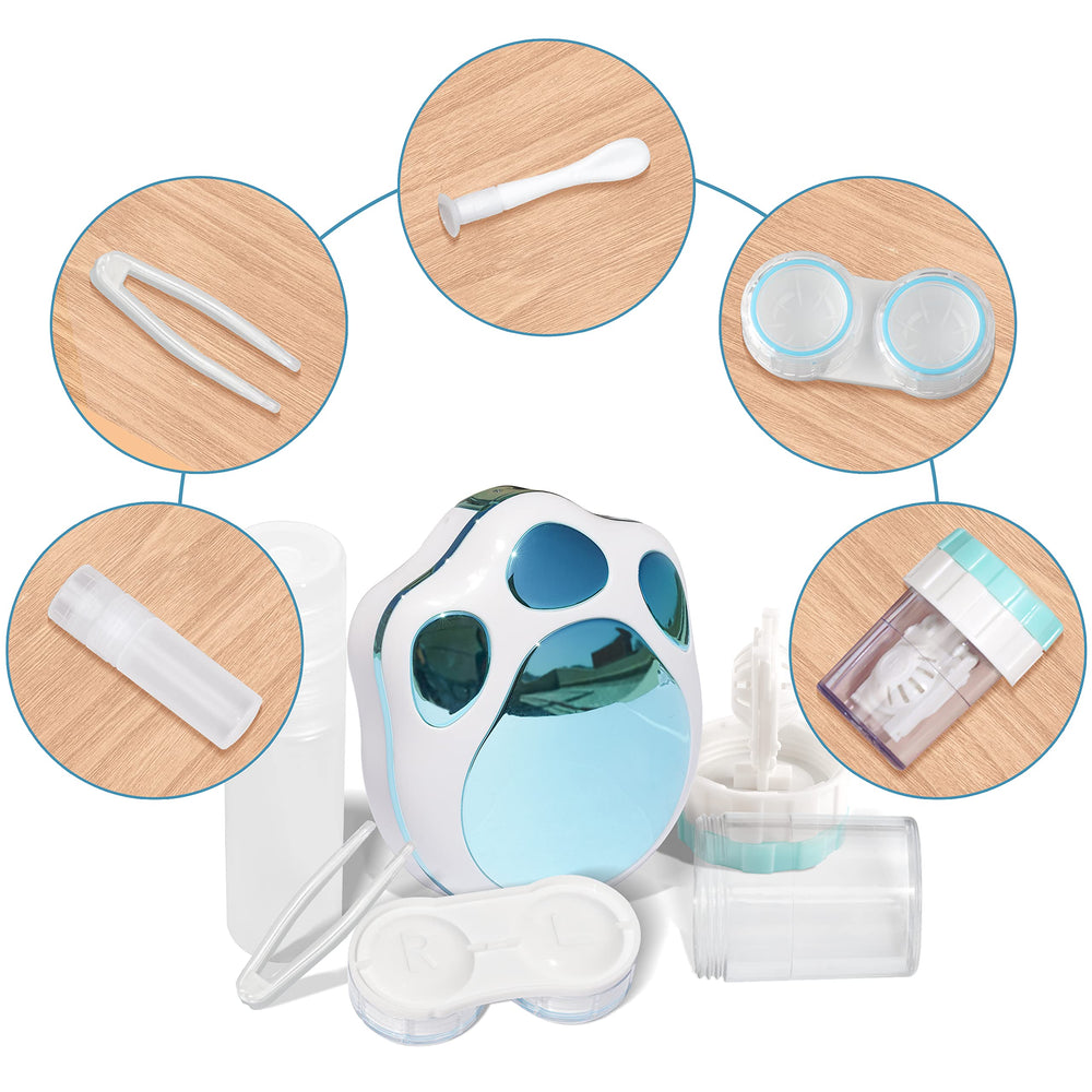 Opened travel kit showing compact 5-in-1 case components