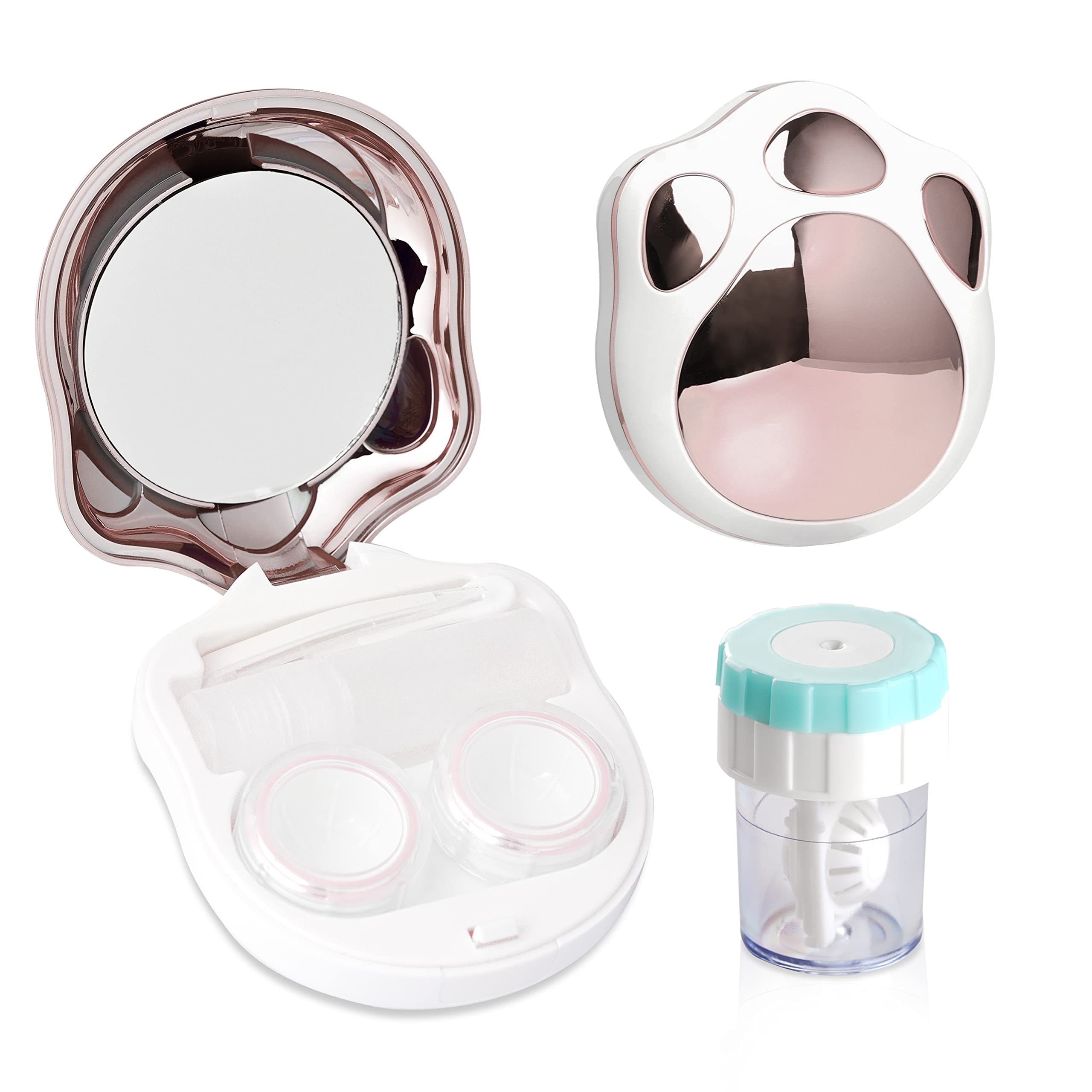Pink contact lens travel kit main image