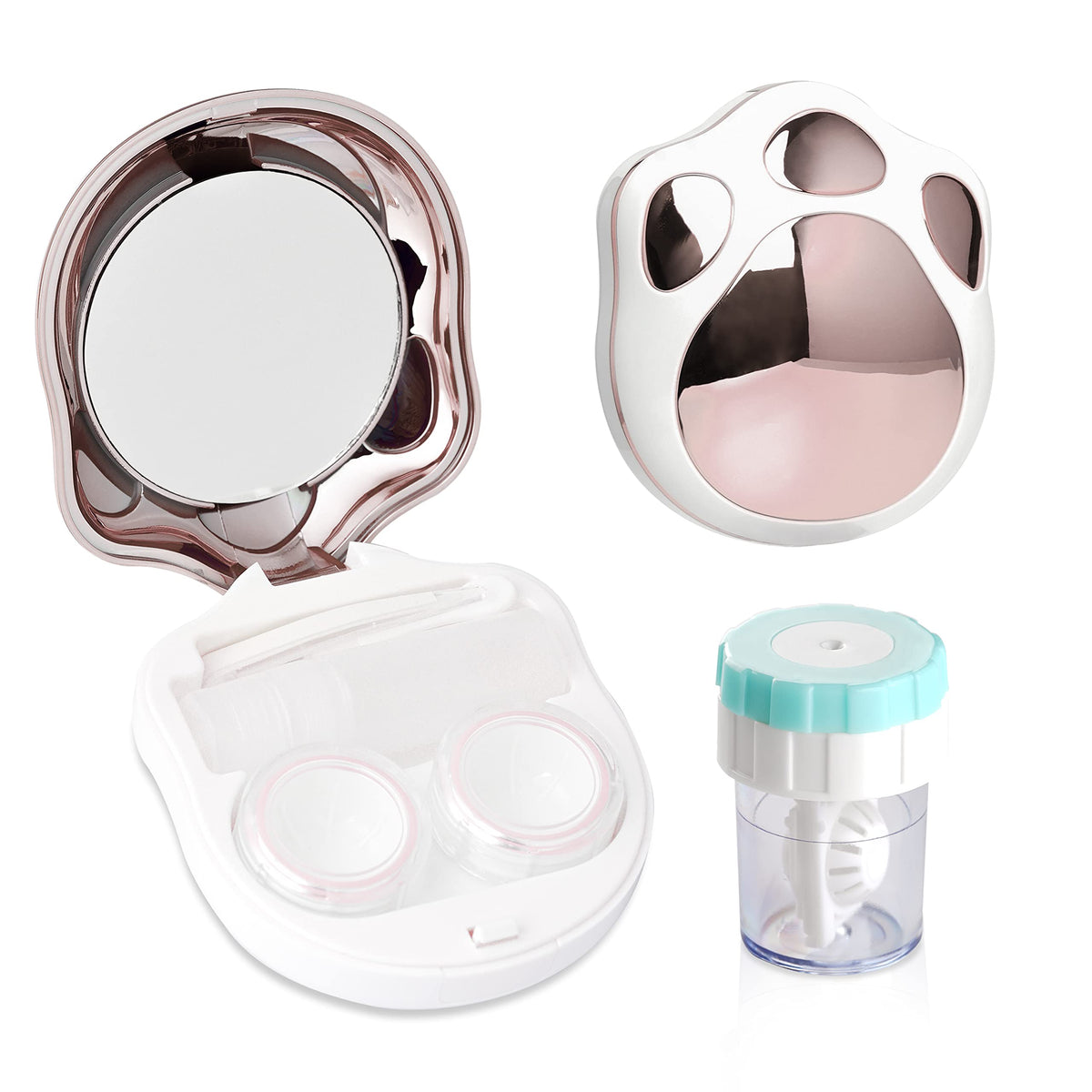 Pink contact lens travel kit main image