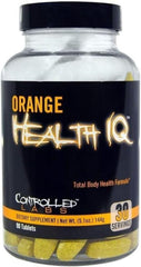 CONTROLLED LABS Orange Health IQ bottle on shelf signaling daily wellness for active lifestyles