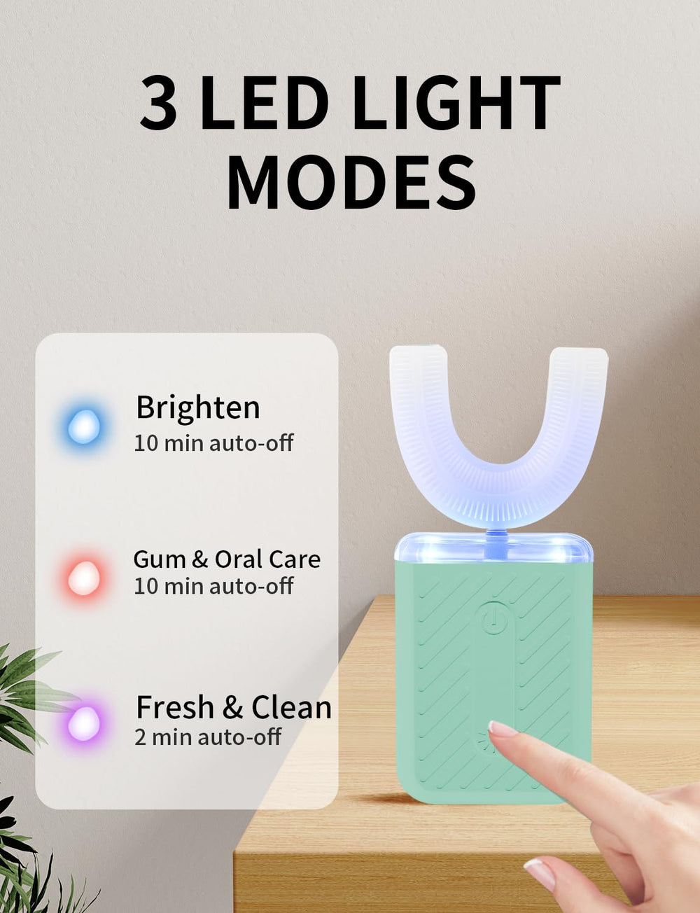 60-second cleaning with up to 48,000 vibrations per minute