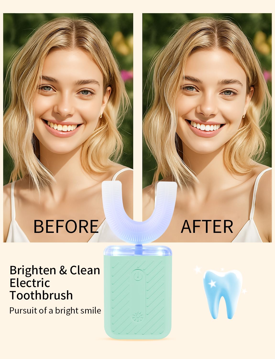 Food-grade silicone brush head of COOBST toothbrush