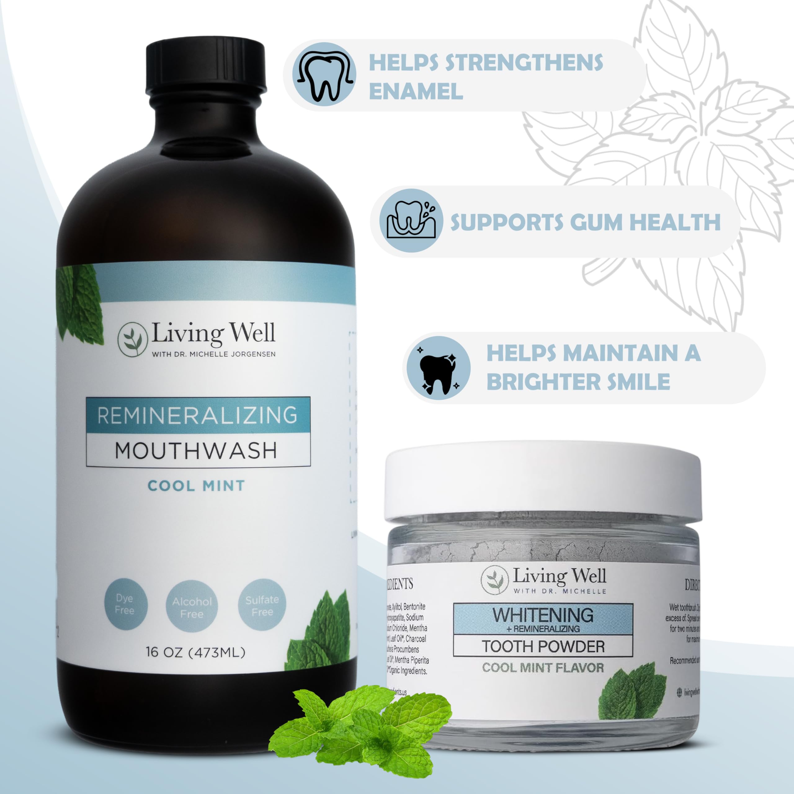 Cool Mint Mouthwash bottle and label
