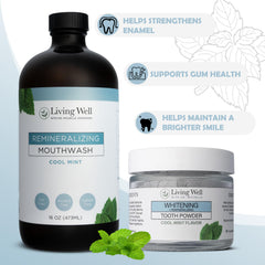 Cool Mint Mouthwash bottle and label