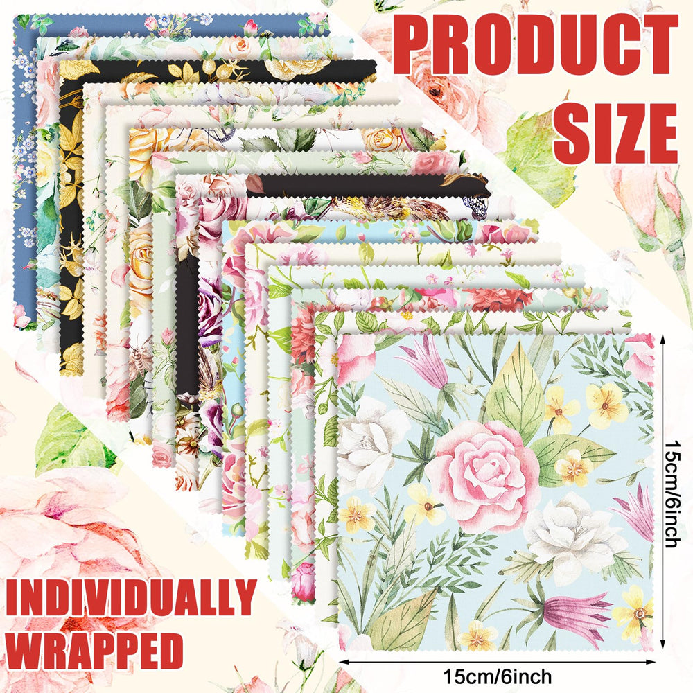 Six by six inch microfiber cloths on display