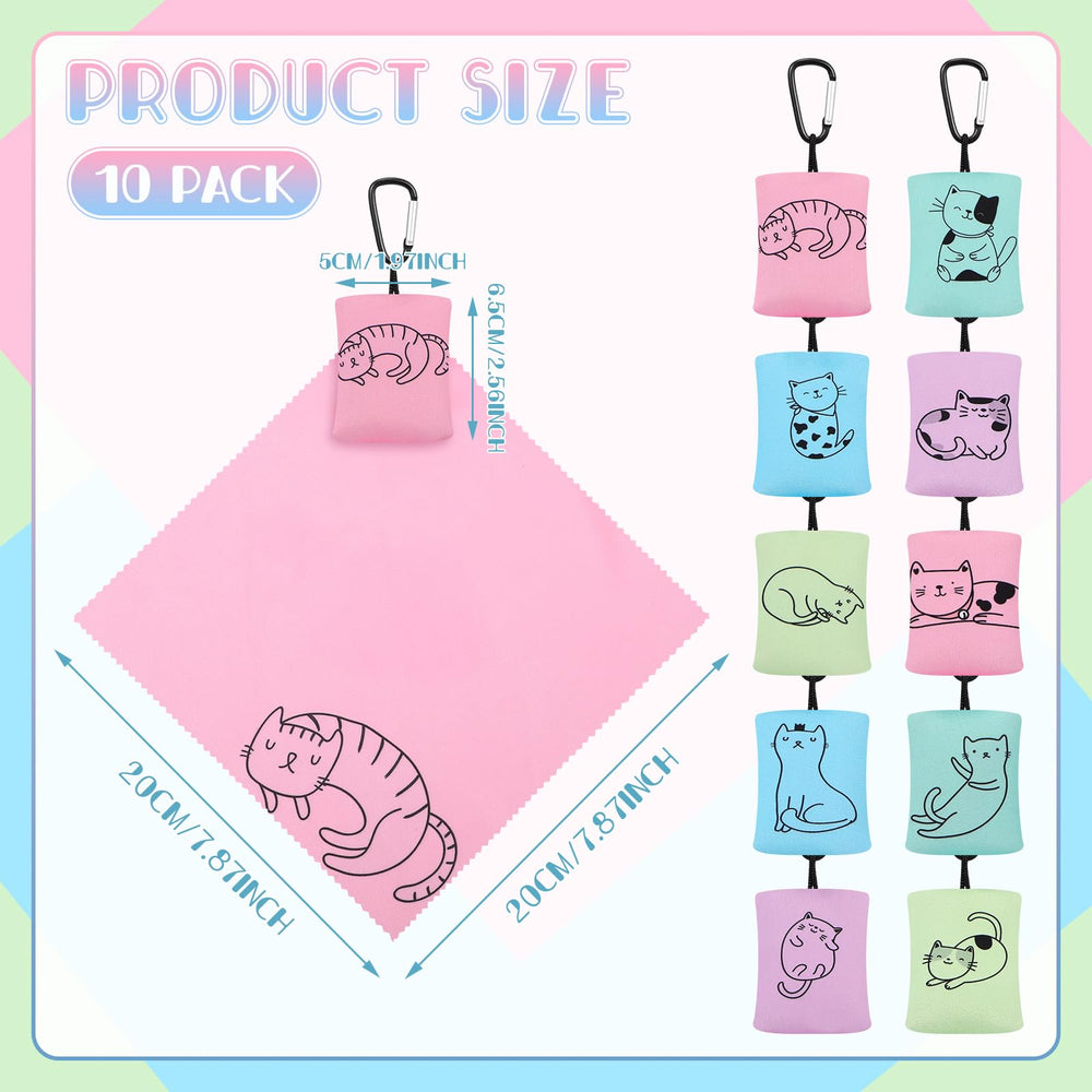 Cat styles: 10 different kitty cloths for glasses and screens
