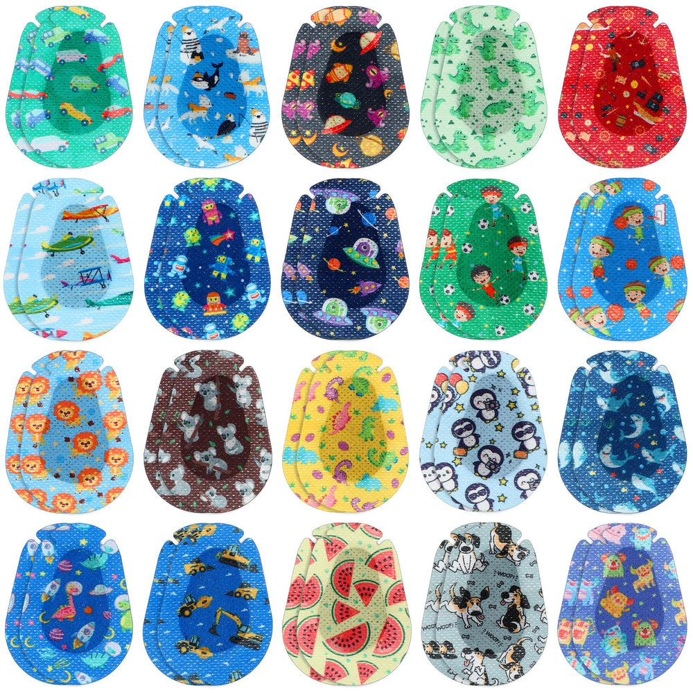 Copkim kids eye patches multicolor 3x2 inch - assorted styles
