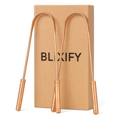 Front view of Copper Tongue Scrapers Set (2 Pack)