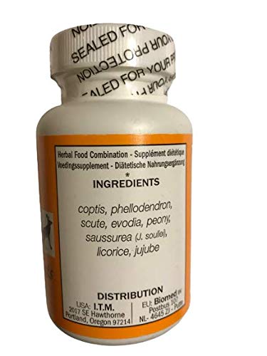 Close-up of Coptis & Evodia tablets
