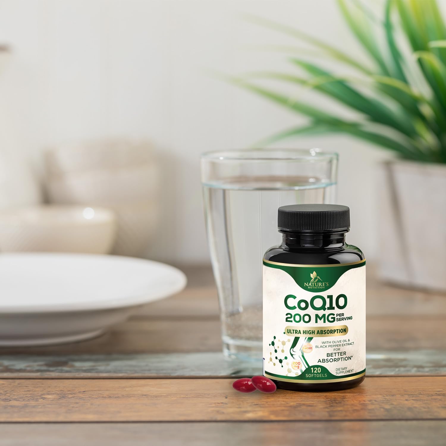 Packaging and bottle for 120 softgels