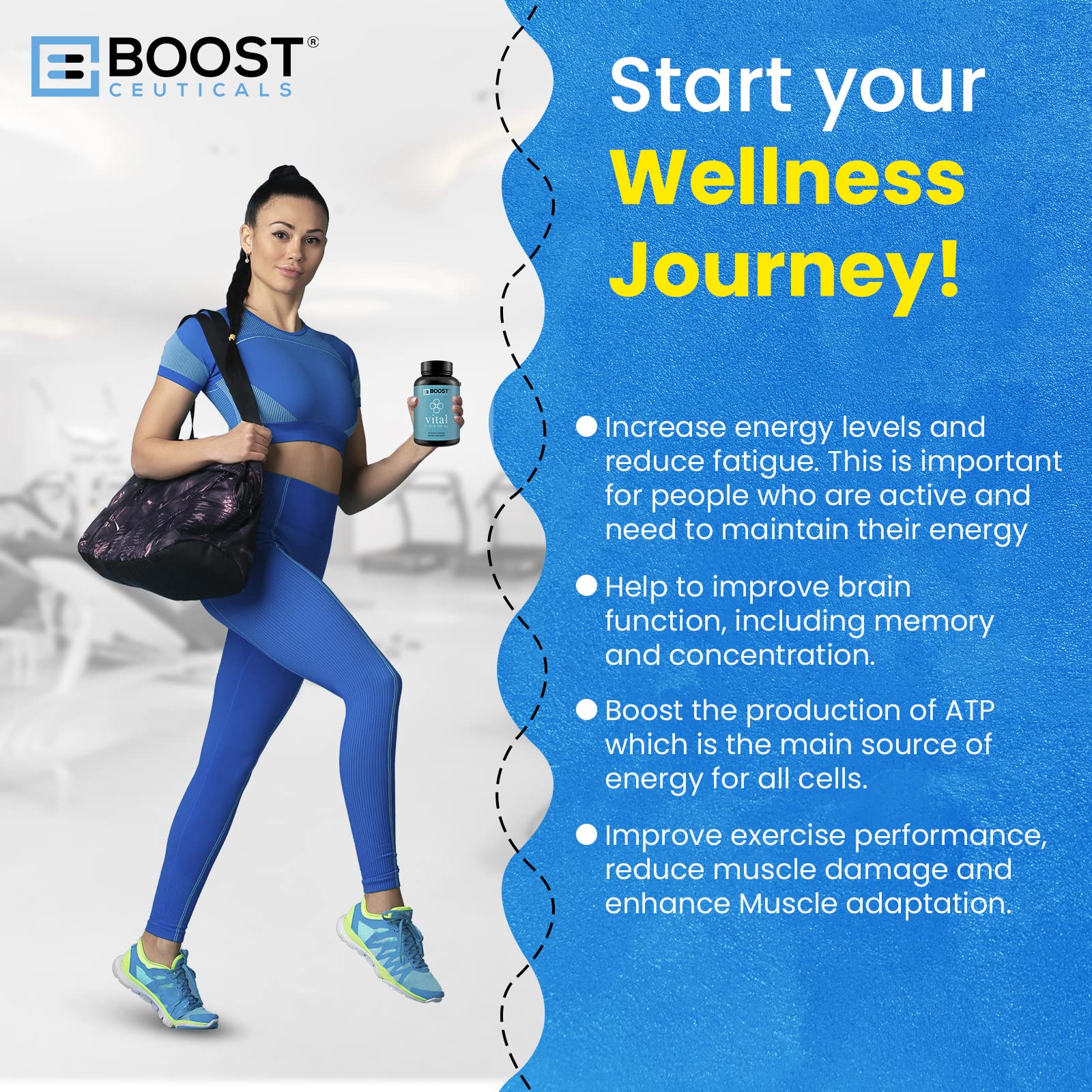 Bioperine-enhanced absorption for CoQ10 200mg