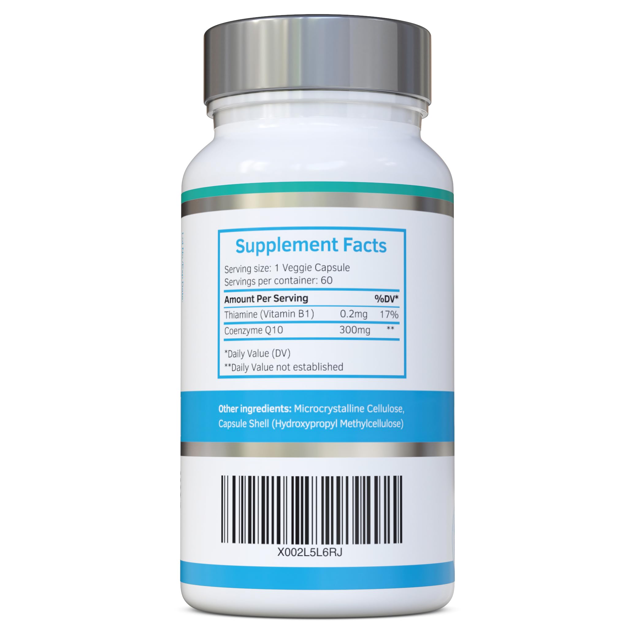 CoQ10 300mg 60 capsules packaging and labeling