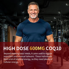 CoQ10 600mg promotes heart health and energy