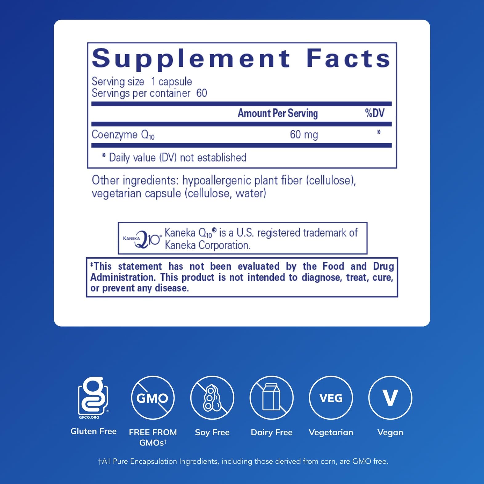 Close-up of CoQ10 60 mg capsules highlighting energy support