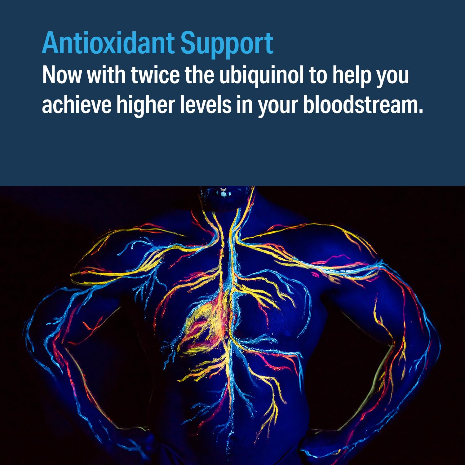 CoQ10 energy benefits infographic